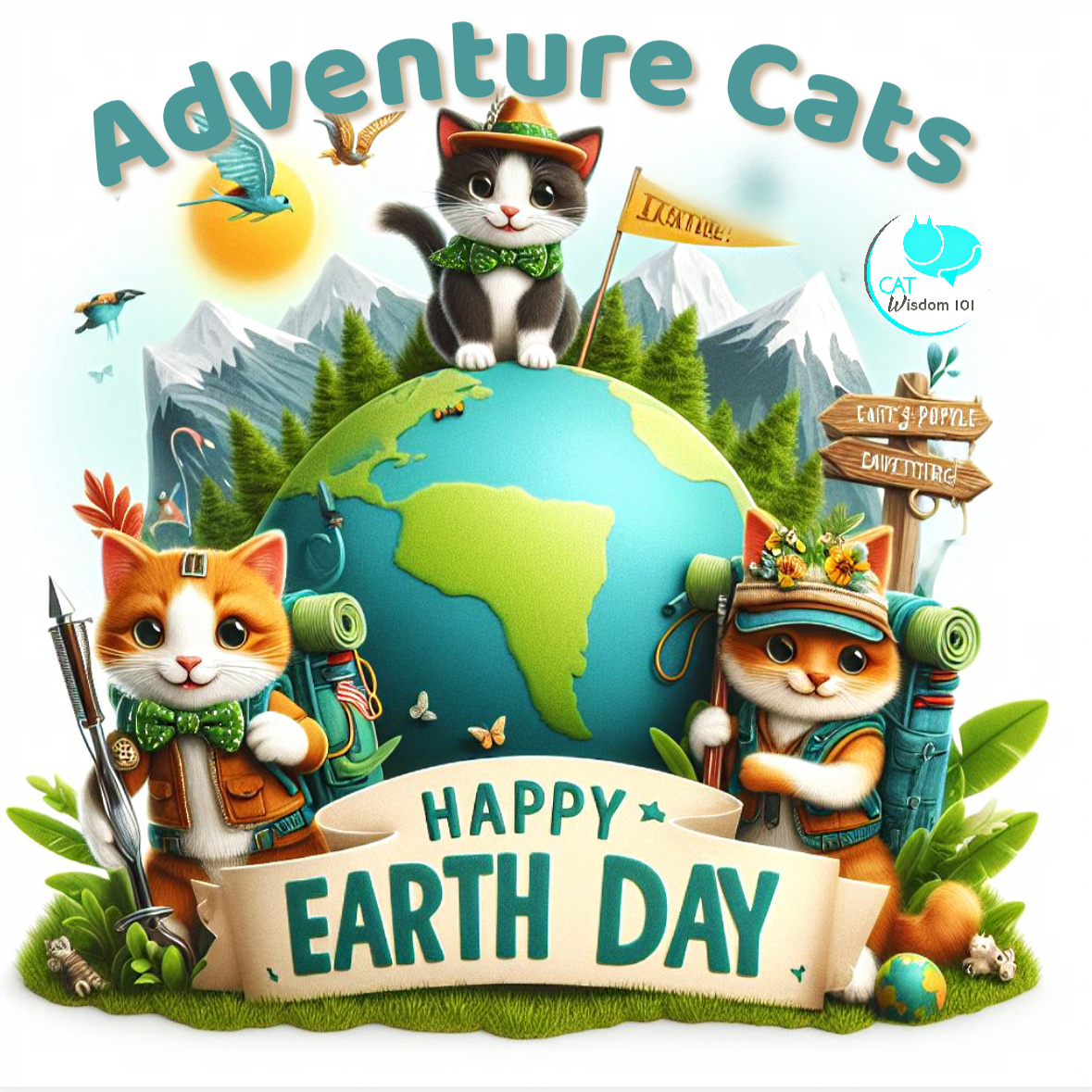adventure cats earth day